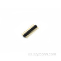 Conector de clavija de 2,0 mm de una sola fila recta